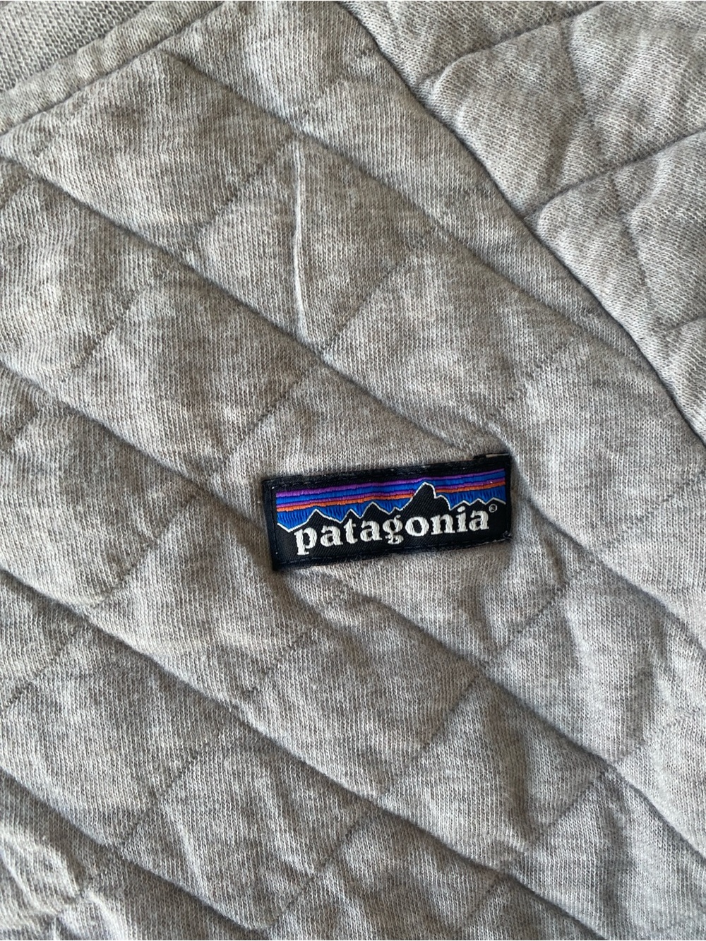 Patagonia Quilted Crewneck Sweatshirt - Light Heather Gray - Picture 4 of 10